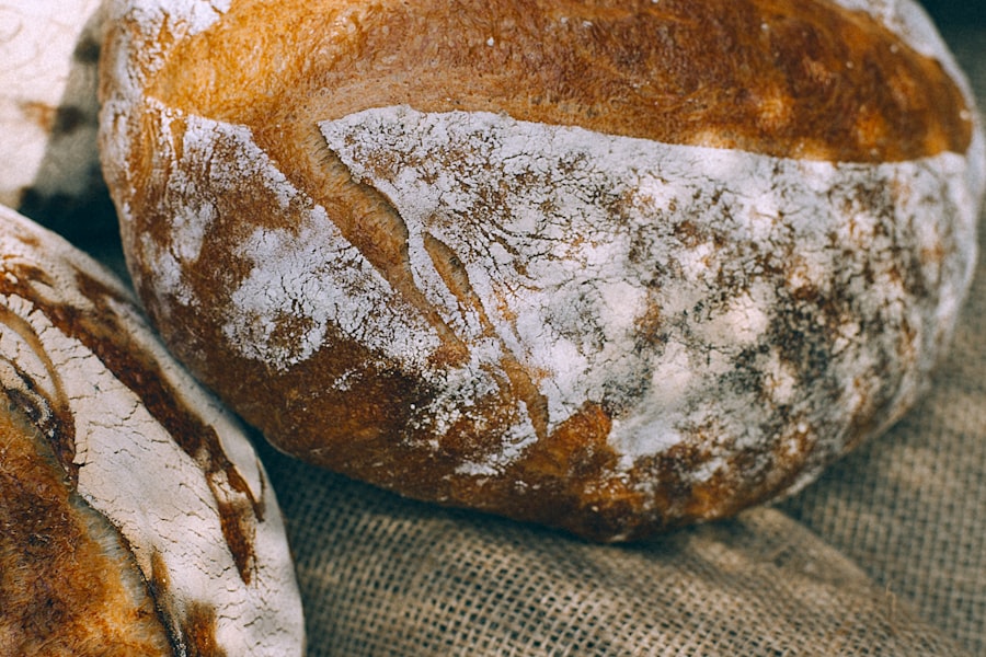 Freshly baked sourdough